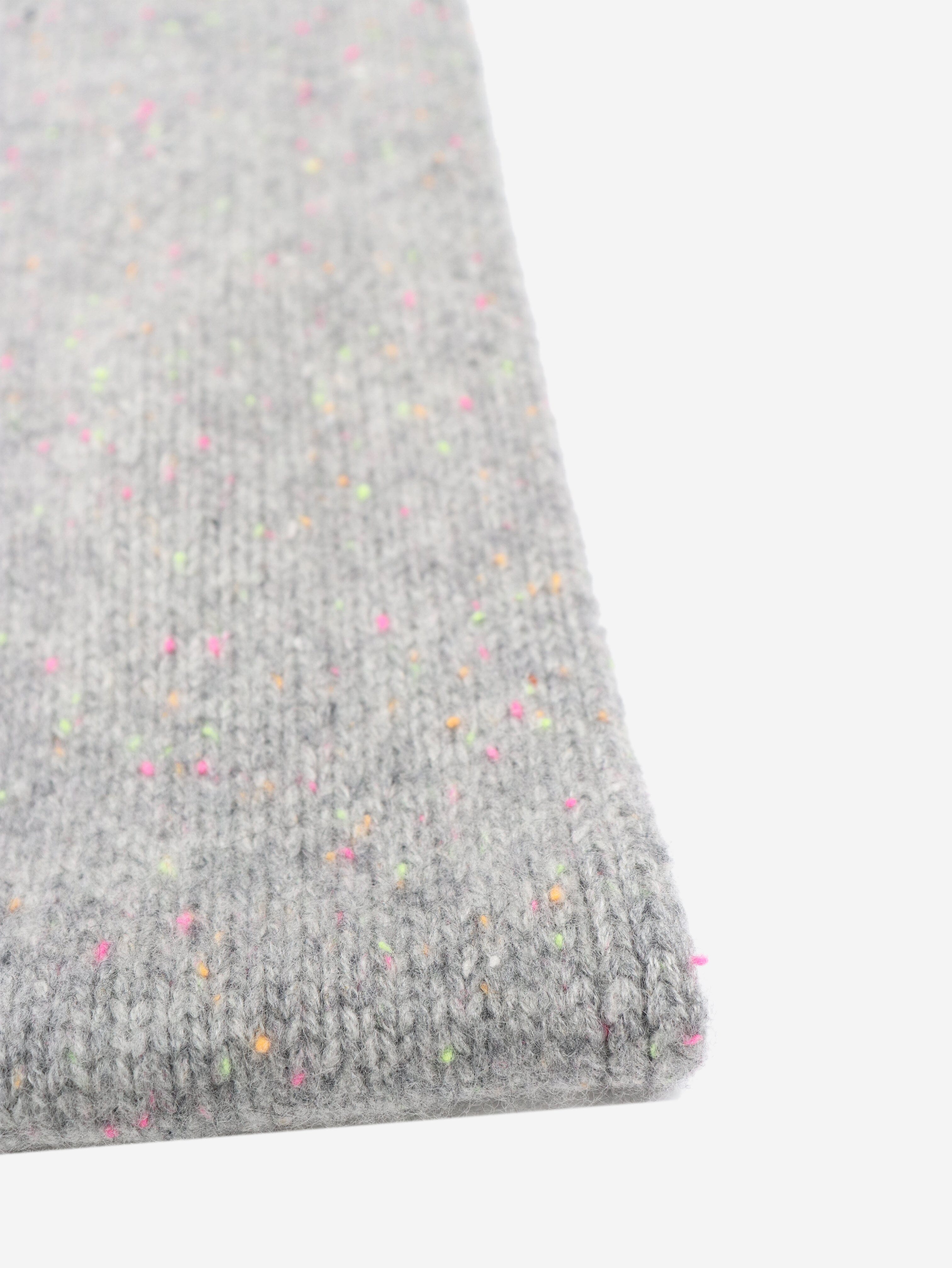 Grey cashmere flecked snood Scarves Bonpoint 