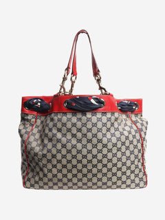 Neutral vintage Positano GG canvas tote bag Tote Bags Gucci 