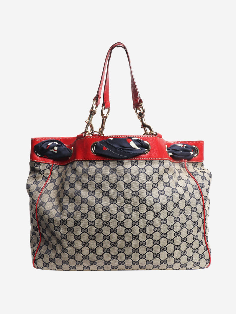 Neutral vintage Positano GG canvas tote bag Tote Bags Gucci 