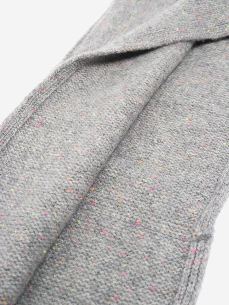 Grey cashmere flecked snood Scarves Bonpoint 