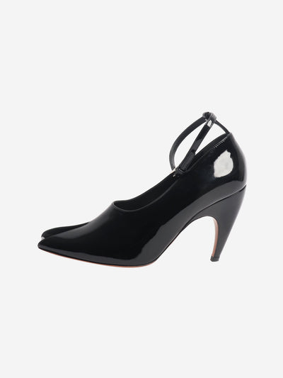 Black patent ankle-strap Shark pumps - size EU 40 Heels Alaia 