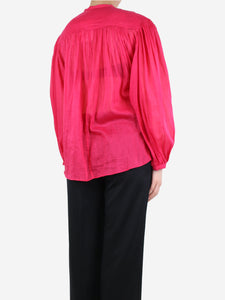Isabel Marant Pink sheer blouse - size UK 6