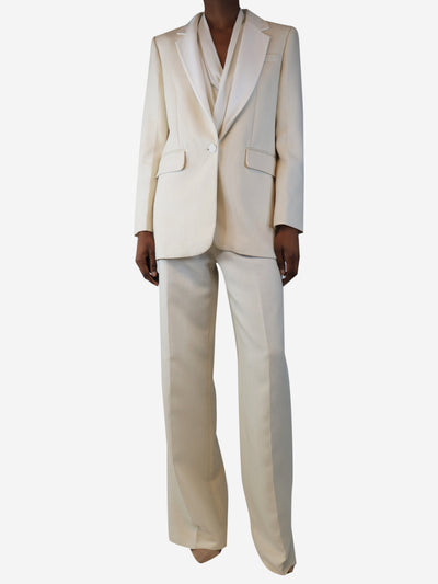 Cream blazer and trousers set - size UK 8 Sets Sandro 