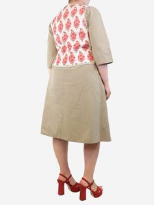 Maria De La Orden Cream Giverni floral quilted vest - size L