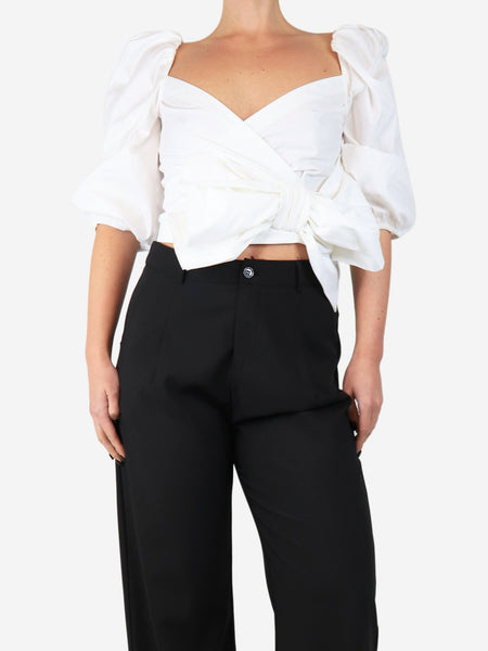 White cropped top - size UK 12 product image