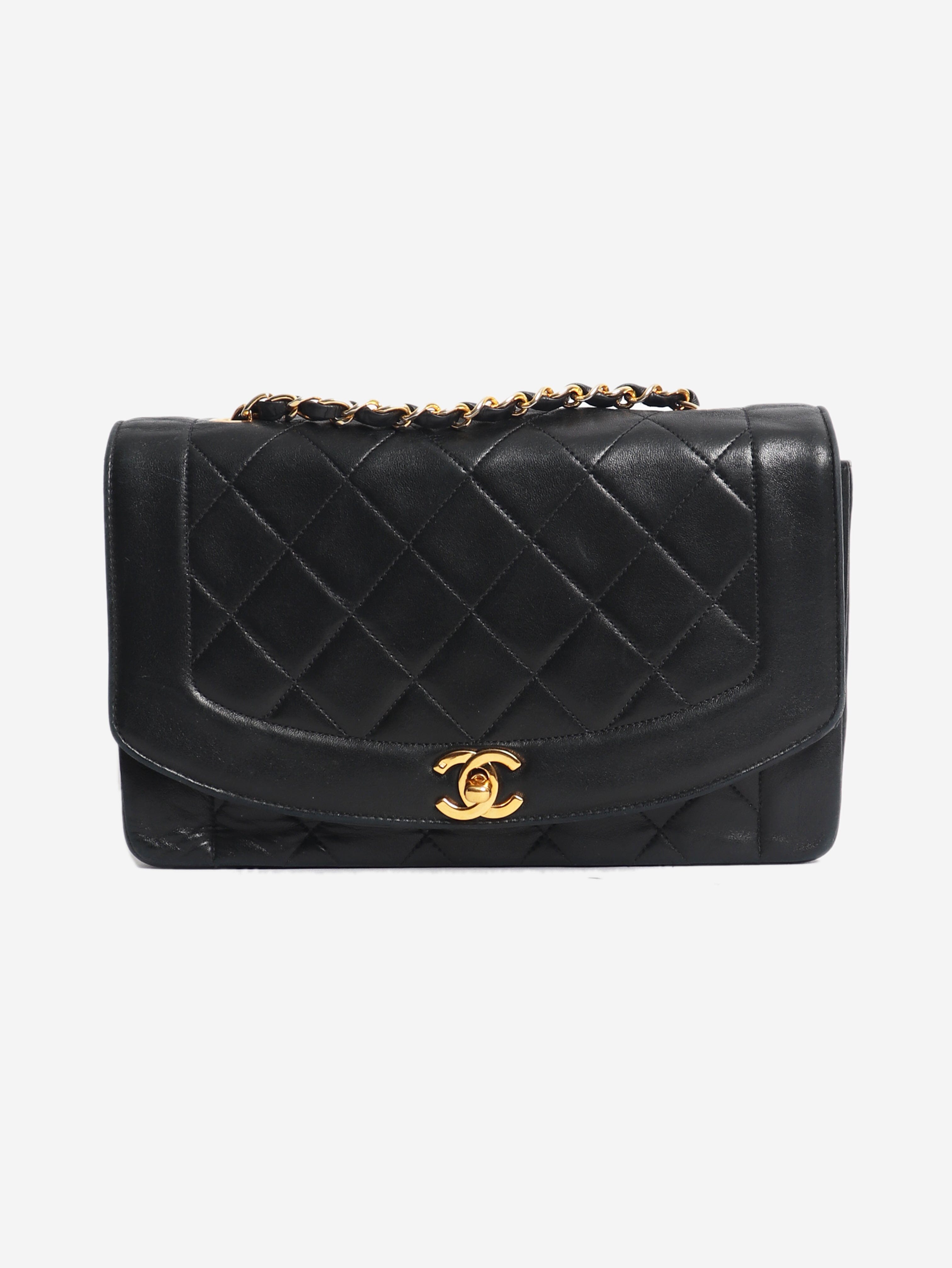 Navy 1991 Diana flap bag Shoulder bags Chanel 