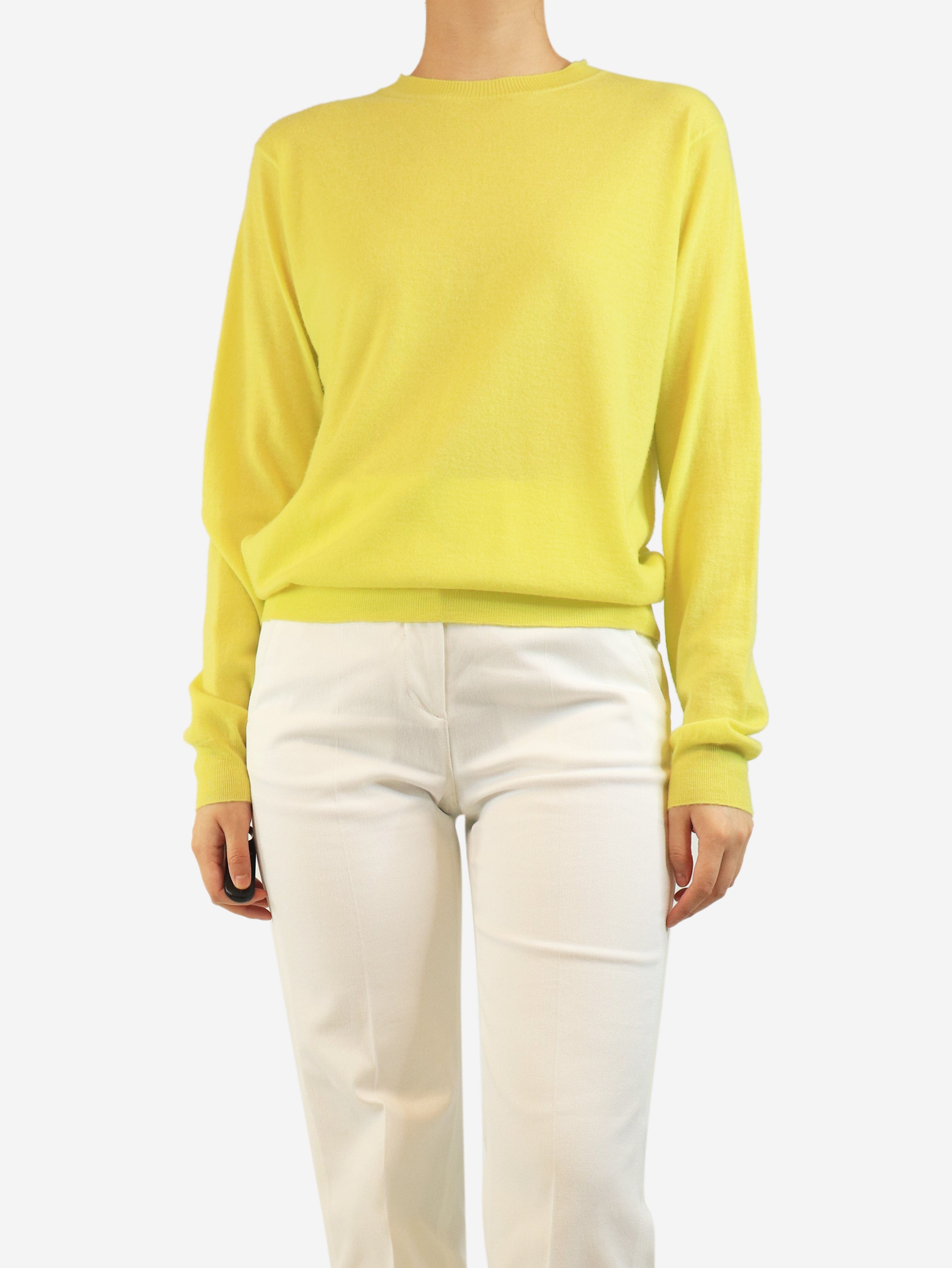 Lemon fine knit sweater - size UK 8 Knitwear Prada 