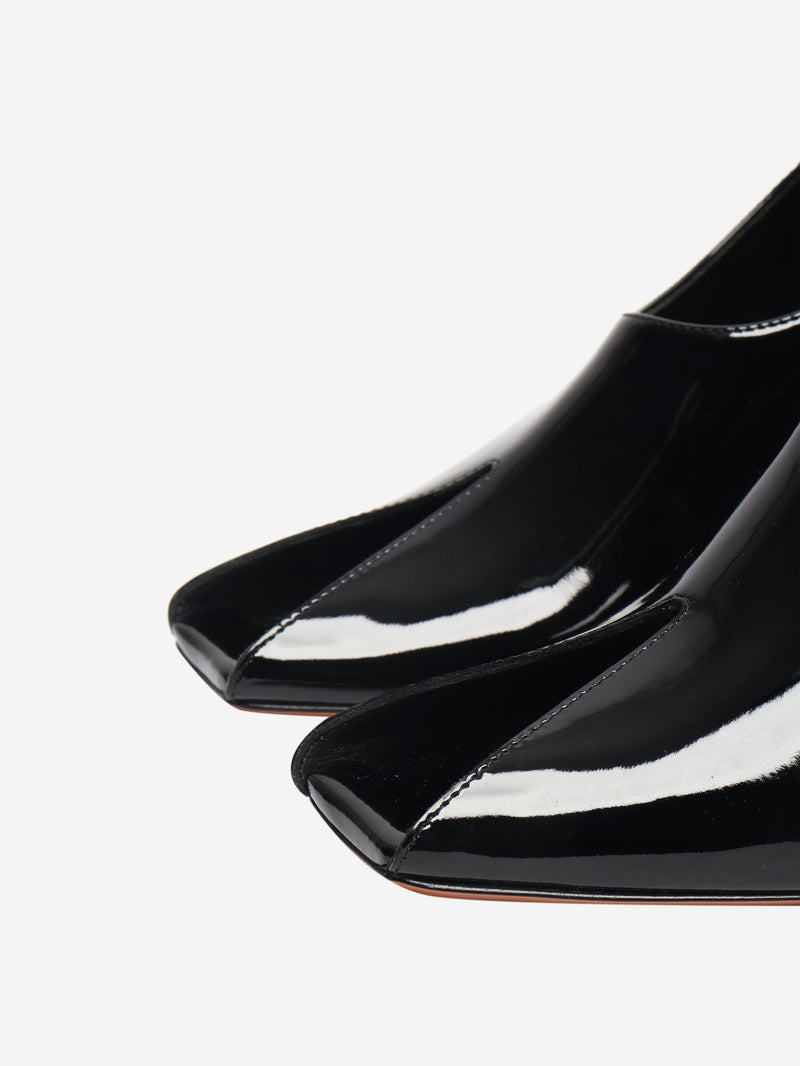 Black patent ankle-strap Shark pumps - size EU 40 Heels Alaia 