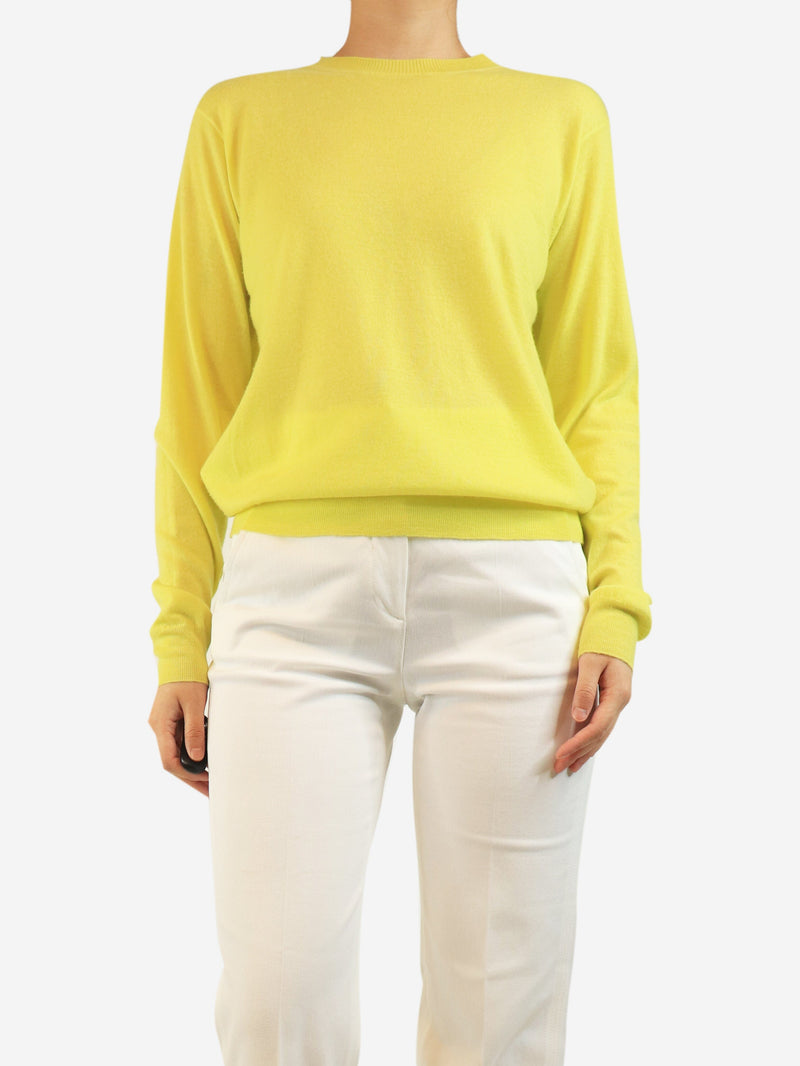 Lemon fine knit sweater - size UK 8 Knitwear Prada 
