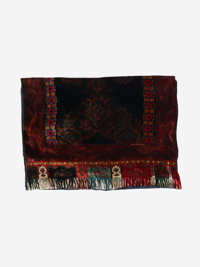 Multicolour velvet tapestry long scarf Scarves Pierre-Louis Mascia 