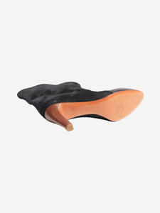 Chloe Black leather and suede ankle boots - size EU 39.5 (UK 6.5)