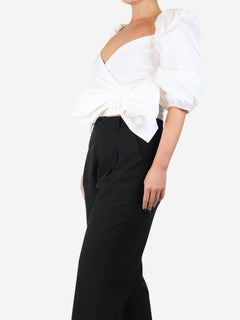 White cropped top - size UK 12 Tops Red Valentino 
