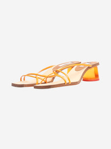 Miista Orange Nikki kitten-heel sandals - size EU 38