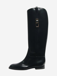 Sergio Rossi Black Nora knee-high boots - size EU 37