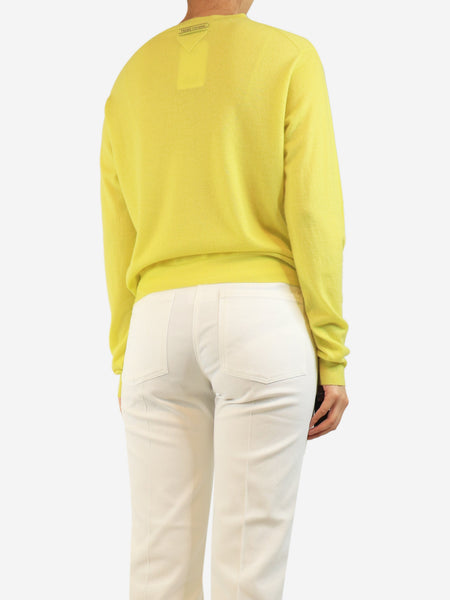 Lemon fine knit sweater - size UK 8 alternate image
