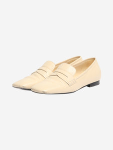 Khaite Cream leather loafers - size EU 38