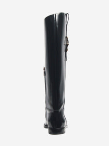 Sergio Rossi Black Nora knee-high boots - size EU 37