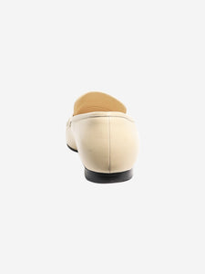 Khaite Cream leather loafers - size EU 38