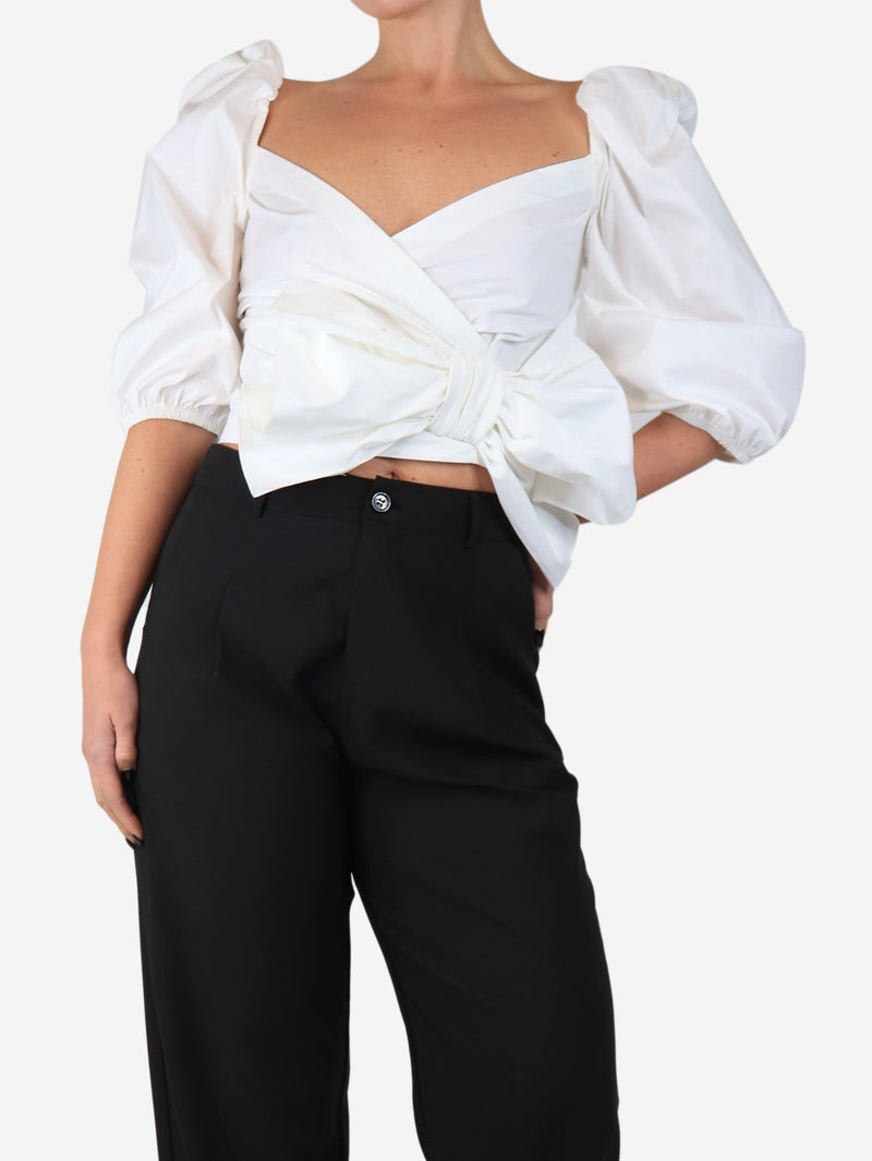 White cropped top - size UK 12 Tops Red Valentino 