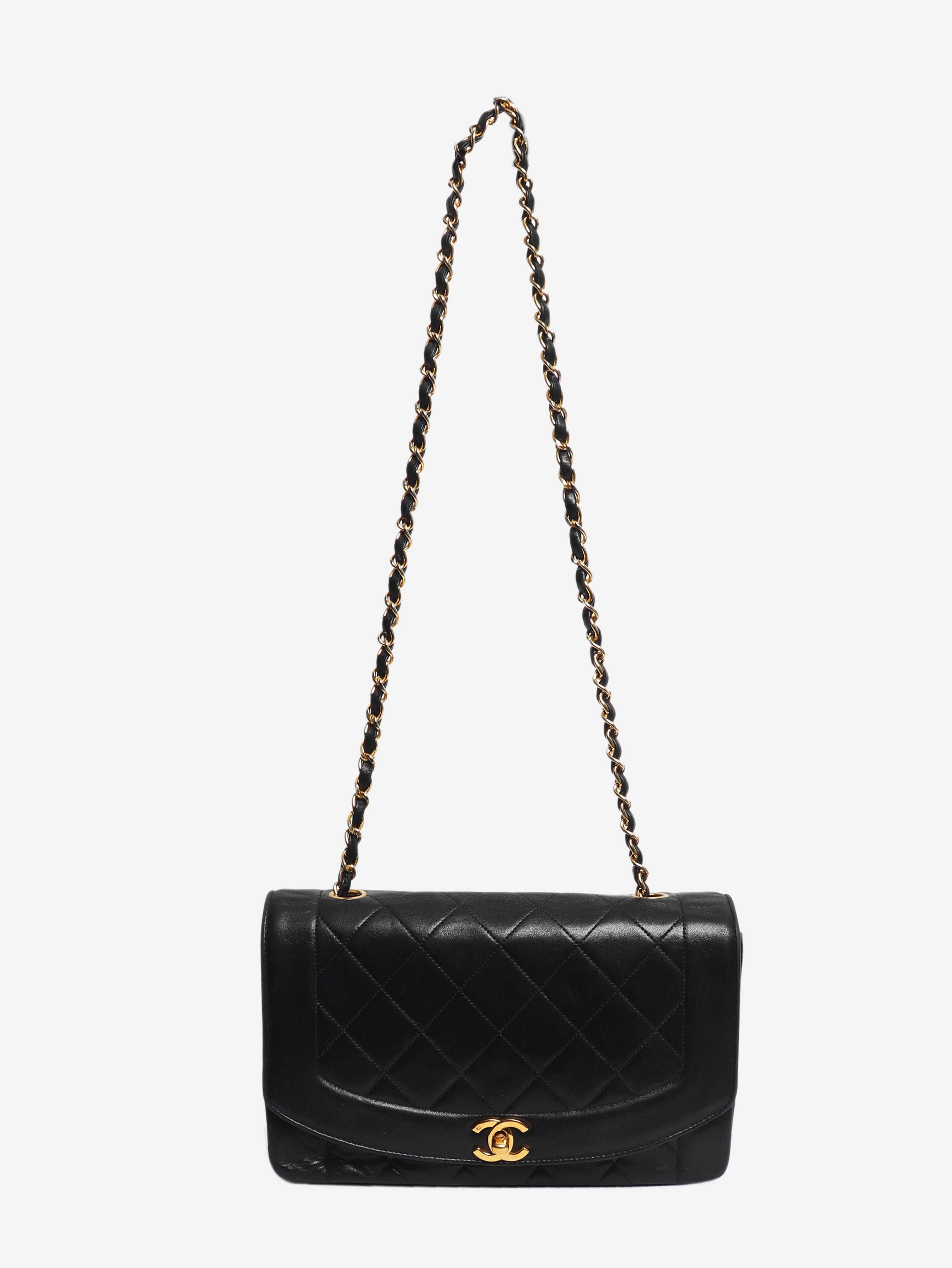 Navy 1991 Diana flap bag Shoulder bags Chanel 