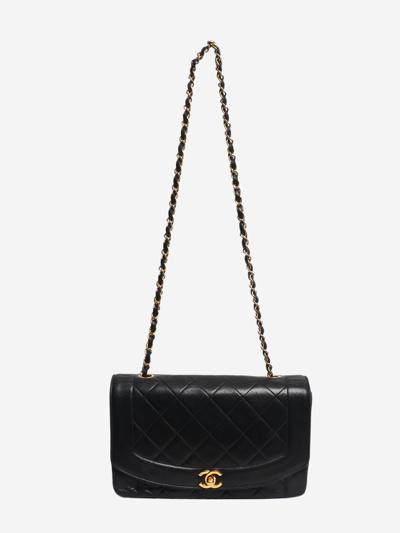 Navy 1991 Diana flap bag Shoulder bags Chanel 