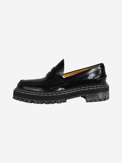 Black patent leather loafers - size EU 37.5 Flat Shoes Proenza Schouler 