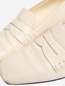 Khaite Cream leather loafers - size EU 38