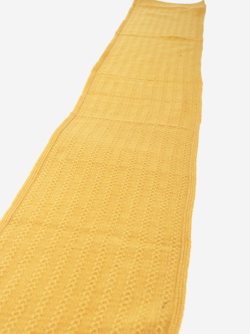 Mustard cashmere skinny scarf Scarves Bonpoint 
