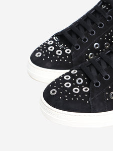 Alaia Black studded trainers - size EU 38 (UK 5)