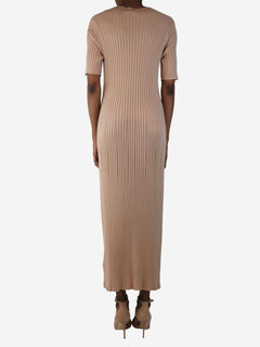 Beige ribbed knit dress - size S Dresses Varley 