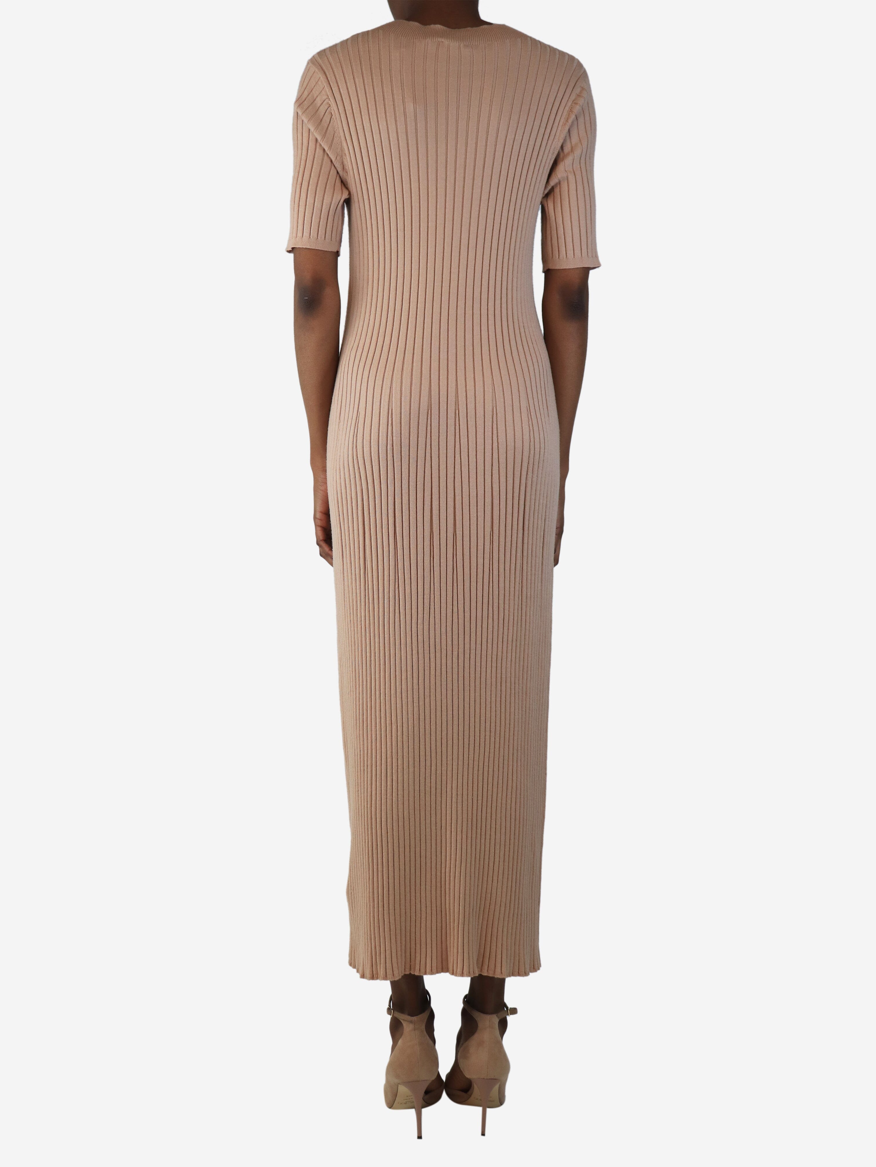 Beige ribbed knit dress - size S Dresses Varley 