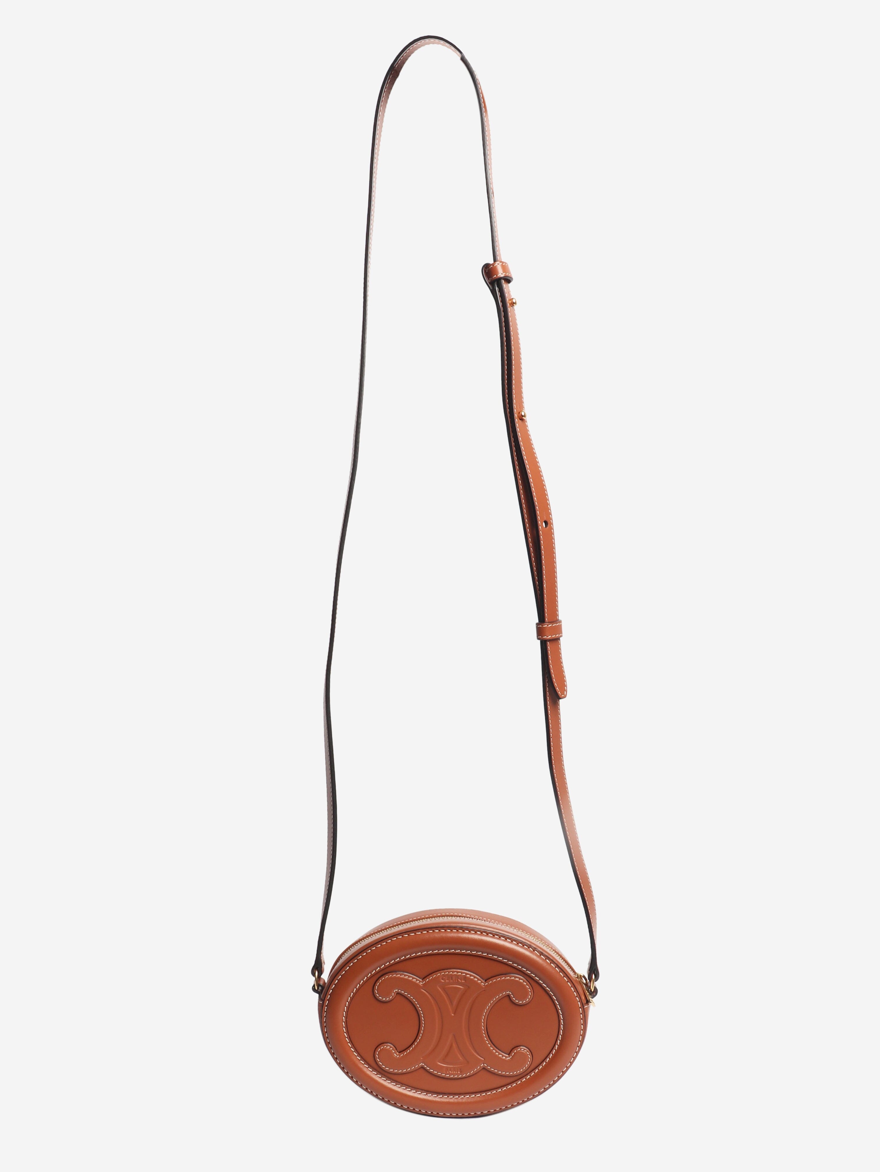 Brown Triomphe Oval crossbody bag Cross-body bags Celine 
