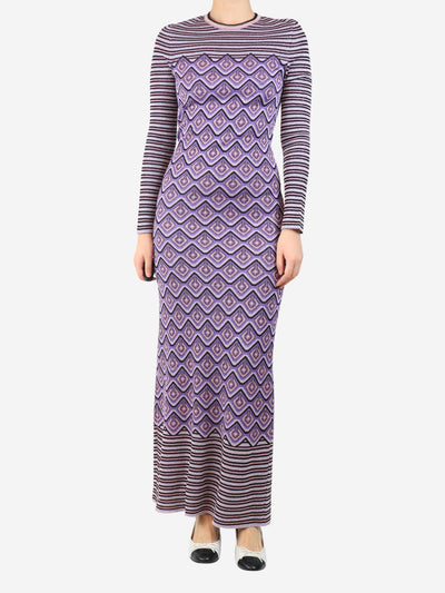 Purple lurex maxi dress - size M Dresses Paco Rabanne 