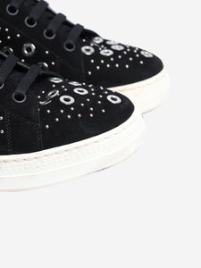 Alaia Black studded trainers - size EU 38 (UK 5)