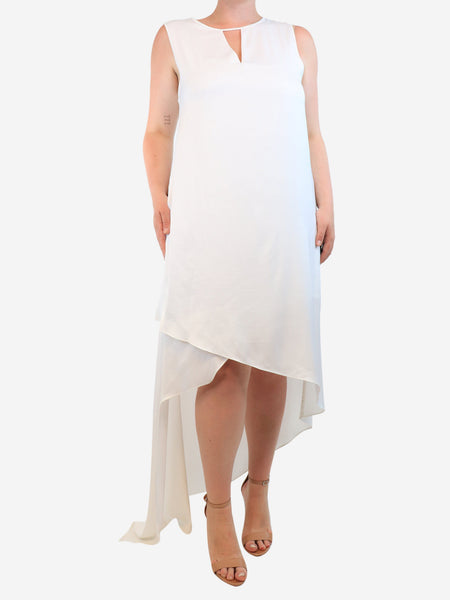 White sleeveless midi dress - size M product image