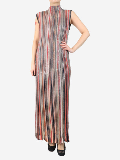 Red sequin lurex maxi dress - size UK 14 Dresses Missoni 