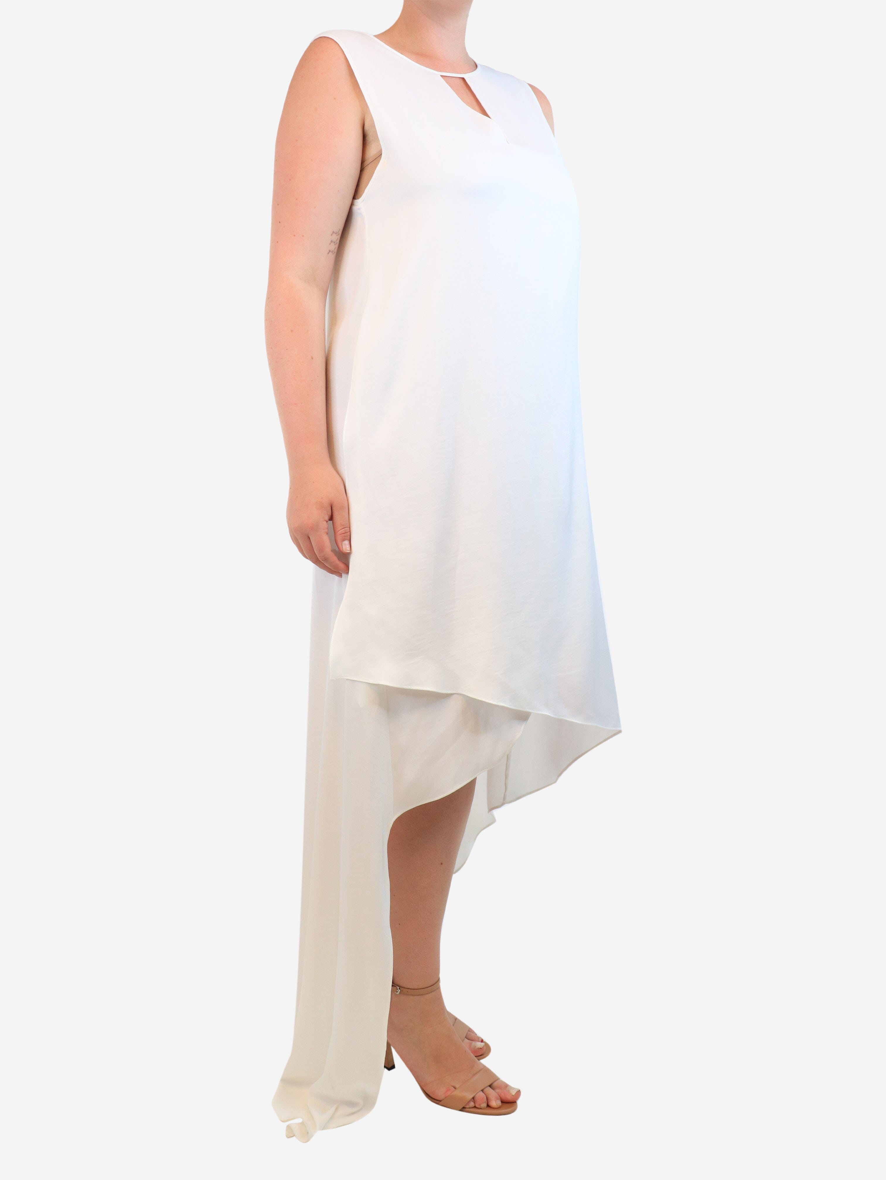 White sleeveless midi dress - size M Dresses BCBGMAXAZRIA 