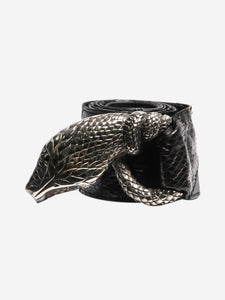 Saint Laurent Black Cobra belt