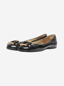 Jimmy Choo Black patent leather ballet flats - size EU 38