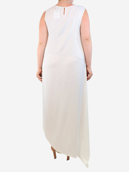 White sleeveless midi dress - size M alternate image