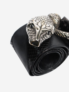 Saint Laurent Black Cobra belt