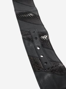 Saint Laurent Black Cobra belt