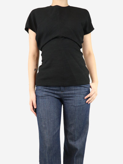 Black draped top - size UK 8 Tops Toteme 