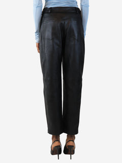 Black faux leather trousers - size UK 8 Trousers Stella McCartney 