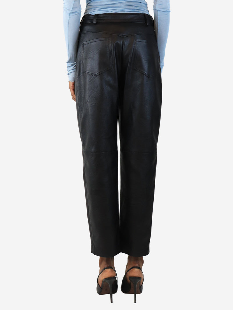 Black faux leather trousers - size UK 8 Trousers Stella McCartney 