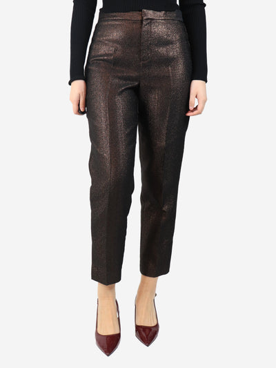 Bronze sparkly trousers - size UK 14 Trousers Strenesse 