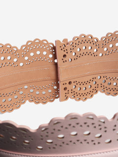 Pink leather corset belt Belts Alaia 