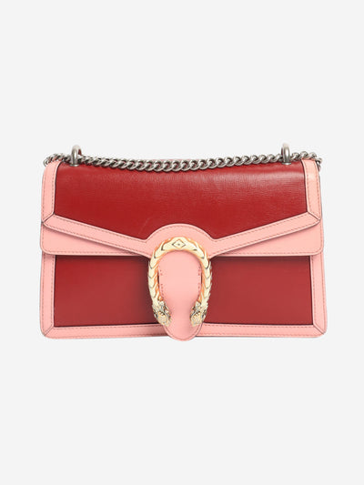 Gucci Black Dionysus Small Shoulder Bag in Red and Pink - size Gucci 