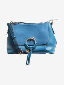 See By Chloe Blue Joan suede and leather shoulder bag