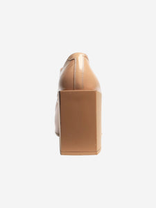 Balenciaga Neutral patent block heels - size EU 39 (UK 6)